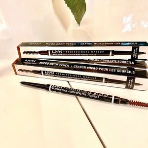 NYC Auburn Micro Eye Brow Pencil with Built-In Brush Brand New In Sealed Box.